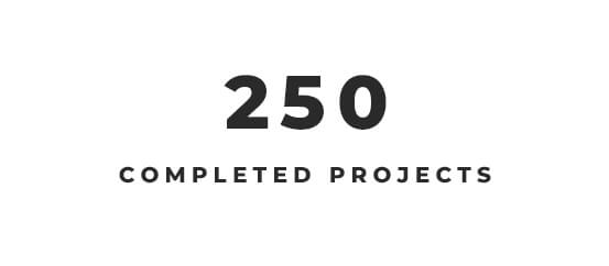 250 completed projects